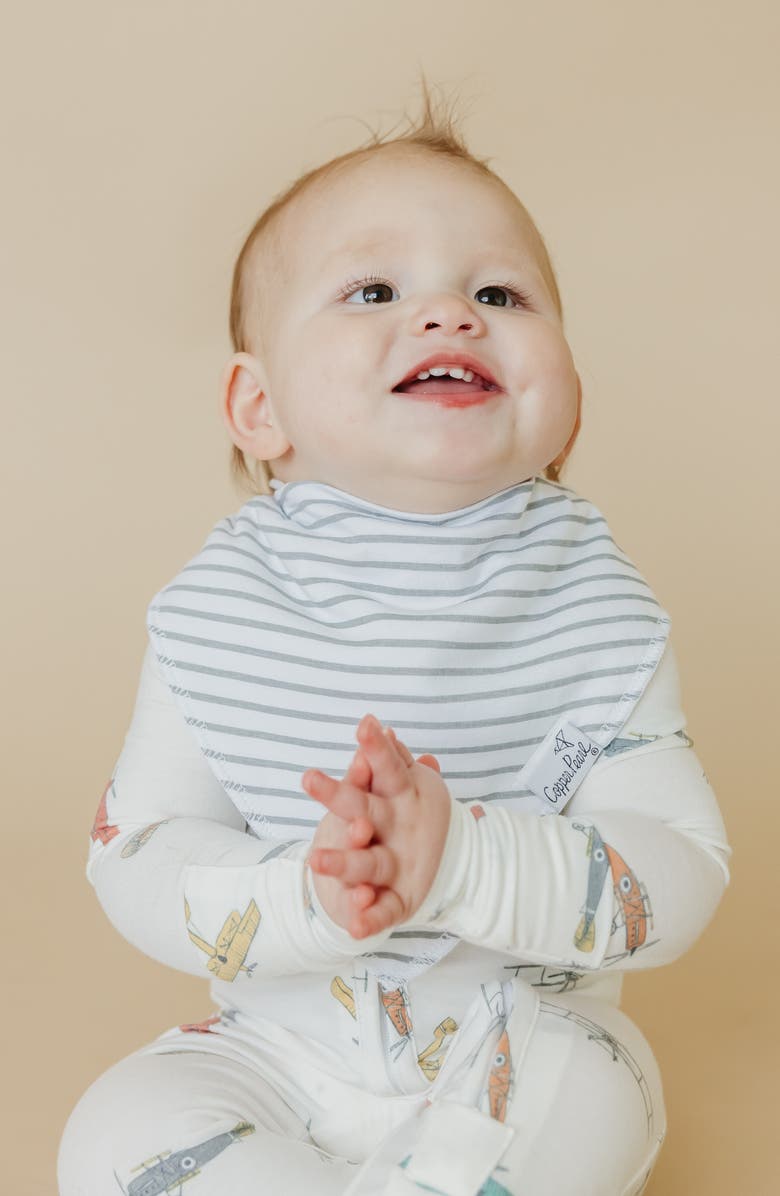Copper Pearl 4-Pack Bandana Bibs, Alternate, color, Ace