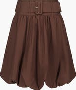 SAEMDI Tatum Belted Bubble Hem Skirt