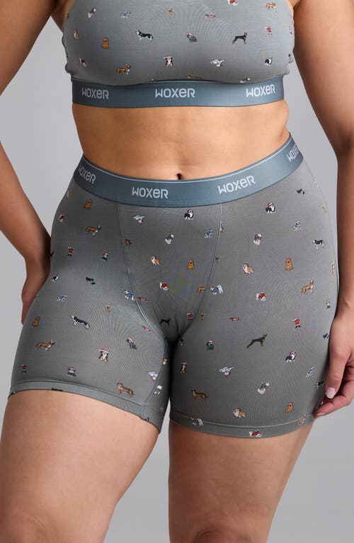 Woxer Baller High Rise Ultrasoft Boxer Briefs In Gray