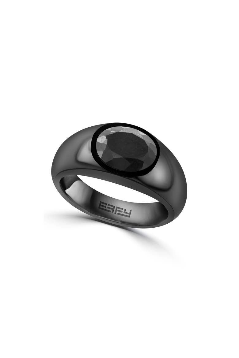 Titanium Onyx Ring, Main, color, BLACK