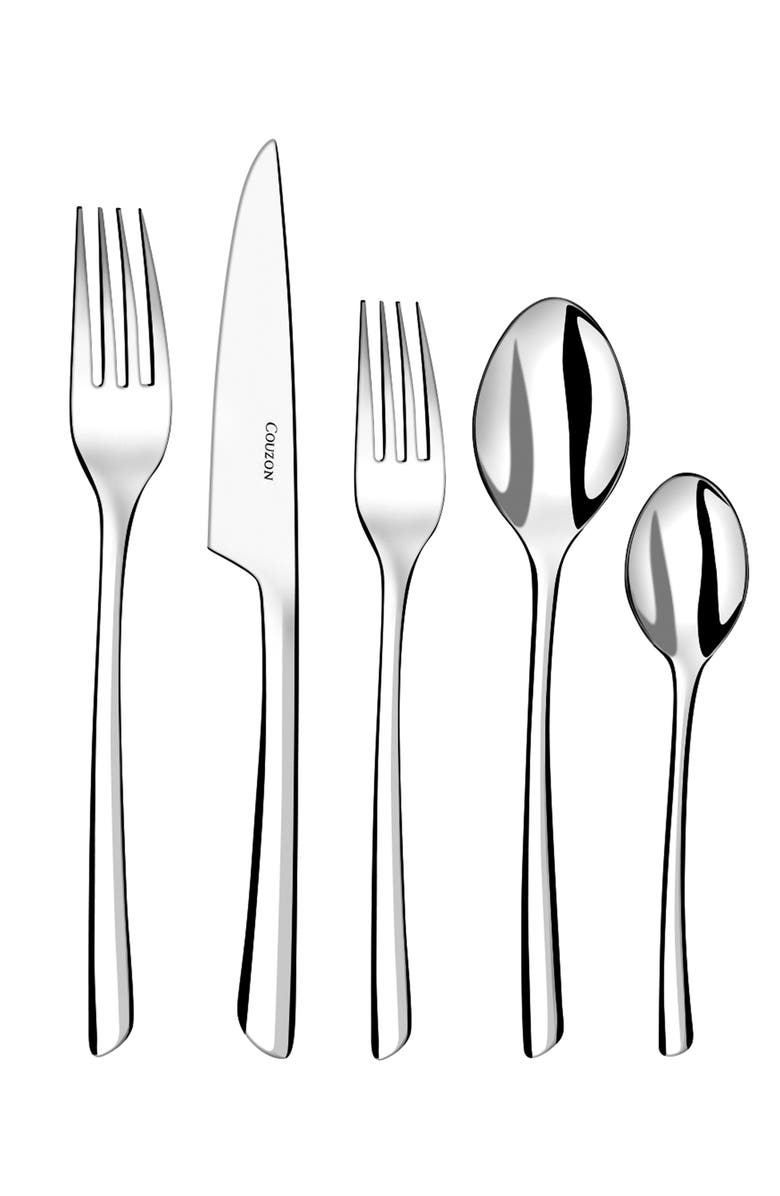 Couzon J'Ai Goute 5 Piece Place Setting, Main, color, Stainless Steel