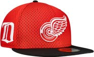 New Era Men's New Era Red/Black Detroit Red Wings Mesh Crown Two-Tone 59FIFTY Fitted Hat