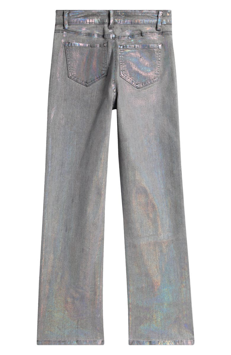 Tractr Kids' Foil Straight Leg Jeans, Alternate, color, 