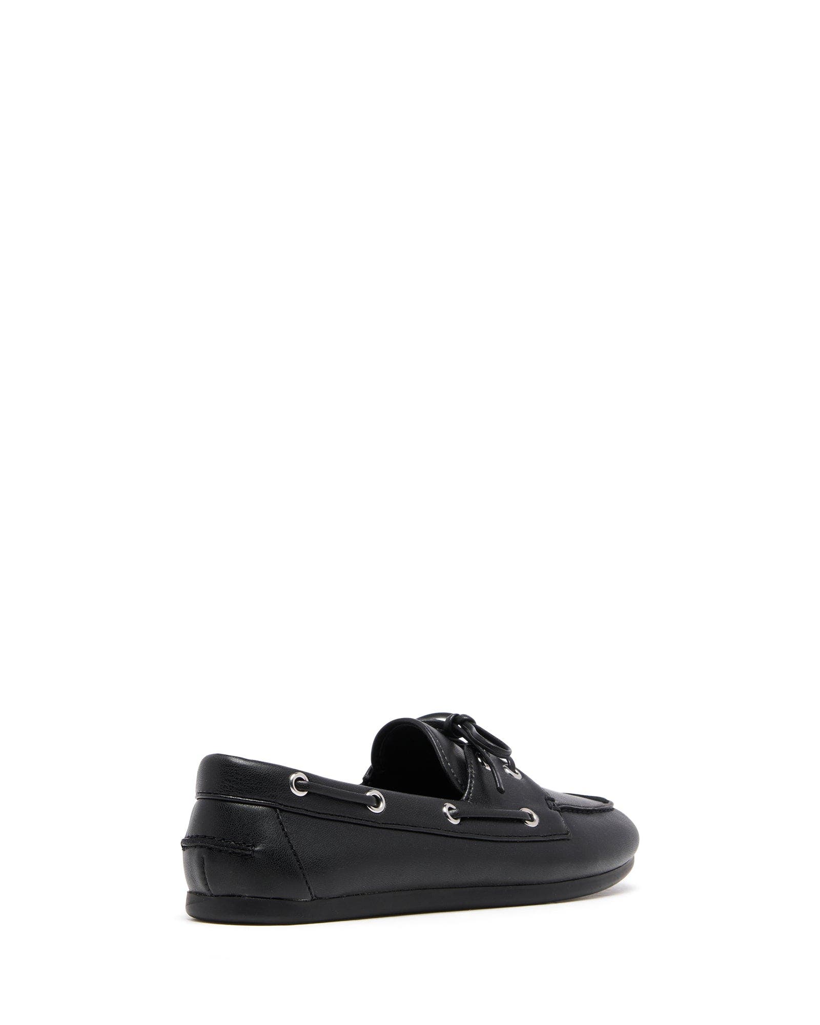 Sailor Boat Shoe, Alternate, color, BLACK PU