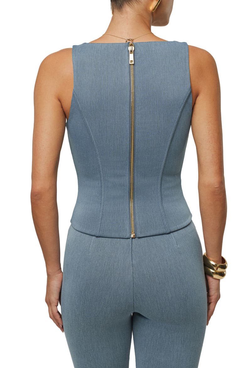Sierra Denim Sleeveless Top, Alternate, color, DENIM