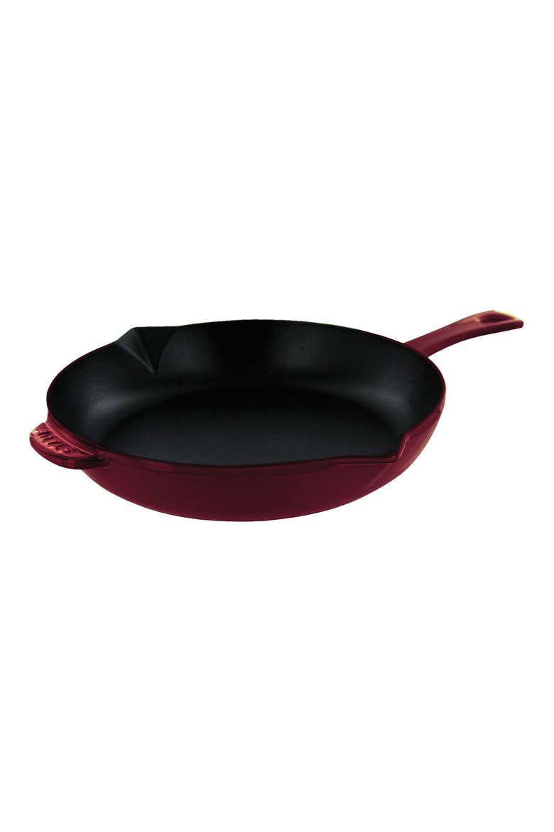 10-Inch Enameled Cast Iron Fry Pan, Main, color, GRENADINE