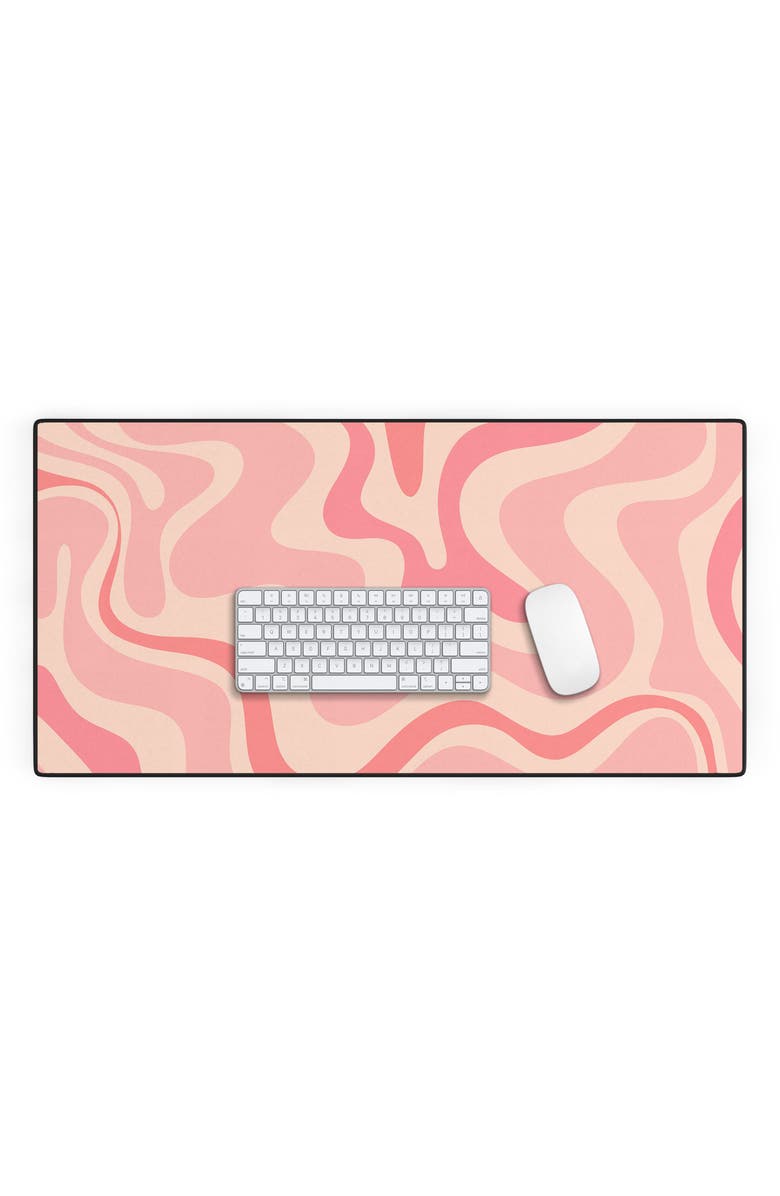 Deny Designs Kierkegaard Design Studio Liquid Desk Mat, Alternate, color, Orange