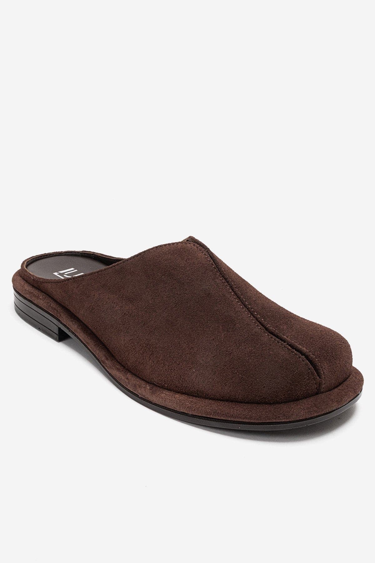 Tansy Leather Mule, Alternate, color, Brown Suede