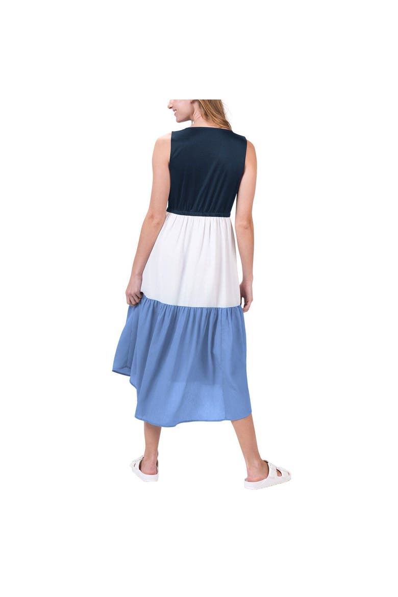 Women's G-III 4Her by Carl Banks Navy/Blue Chicago Bears 12th Inning Colorblock Dress, Alternate, color, Navy