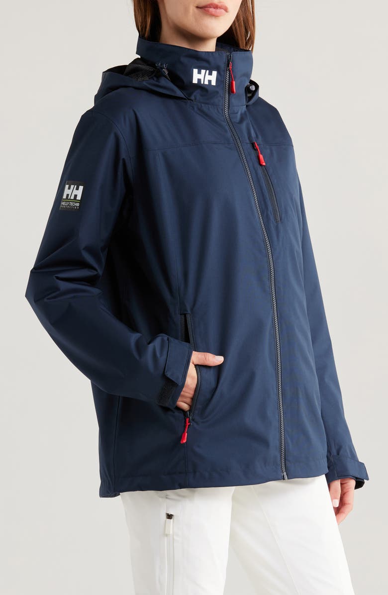Helly Hansen Crew 2.0 Waterproof Midlayer Hooded Sailing Jacket, Alternate, color, 
