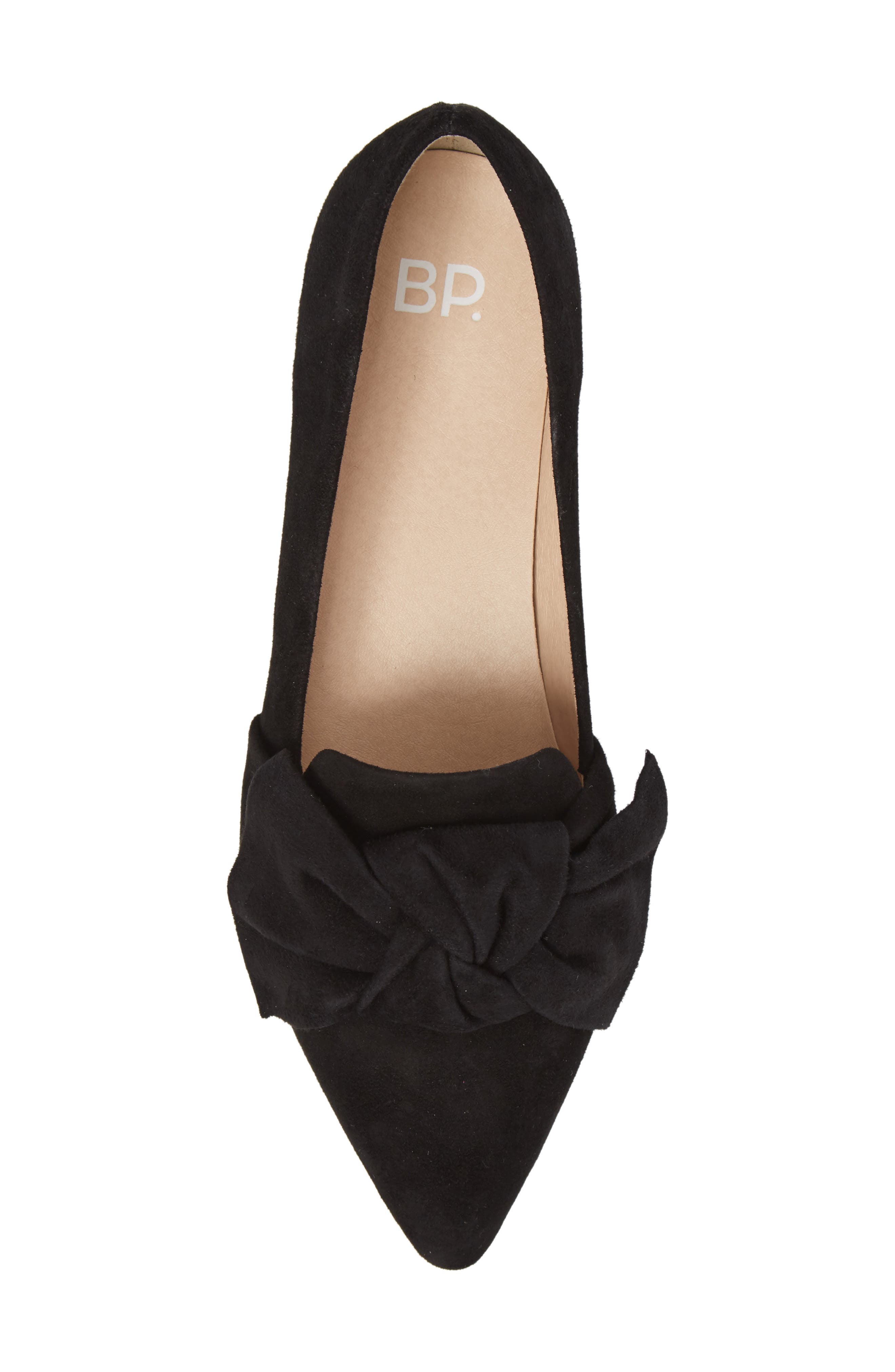 Kari Bow Loafer, Alternate, color, BLACK SUEDE