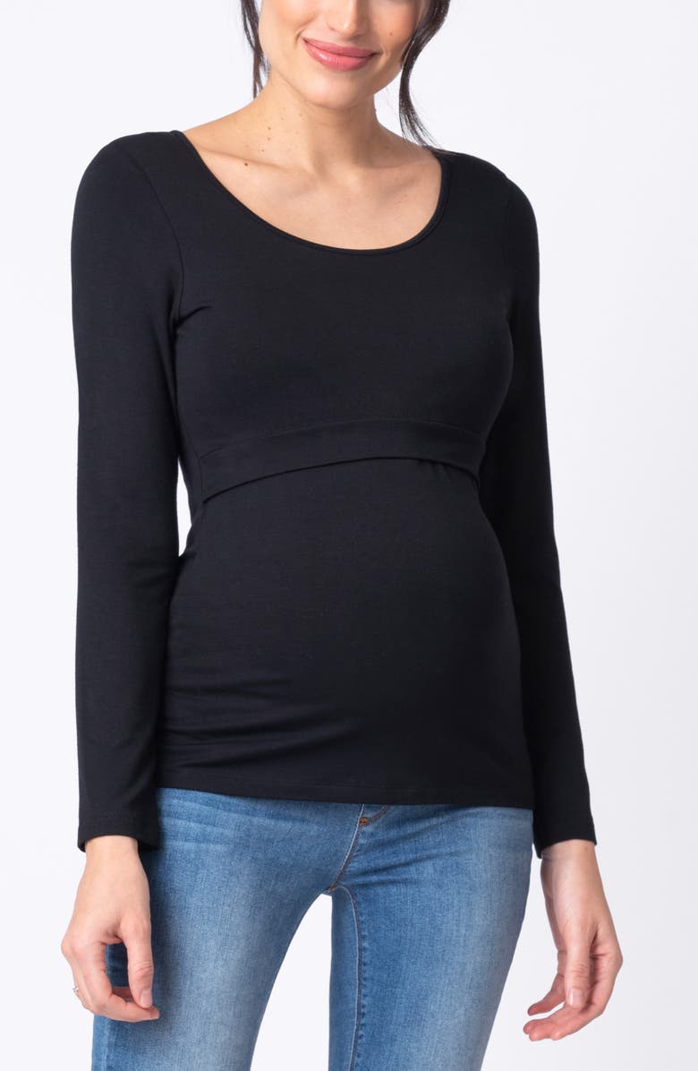 Seraphine Assorted 2-Pack Maternity/Nursing Tops, Main, color, 