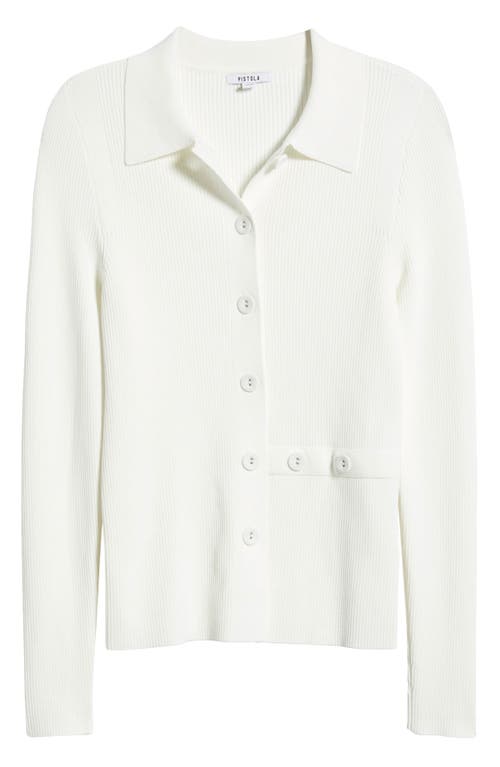Pistola Kealy Rib Cardigan In White
