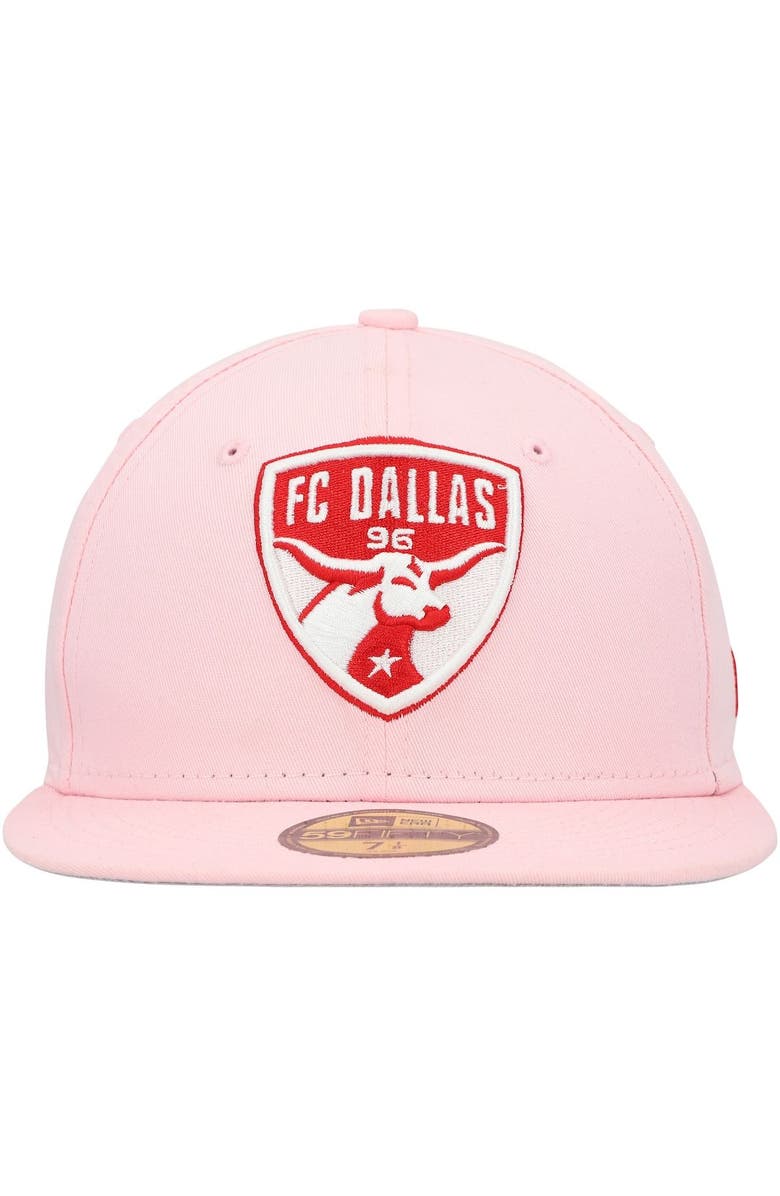 New Era Men's New Era Pink FC Dallas Pastel Pack 59FIFTY Fitted Hat, Alternate, color, 