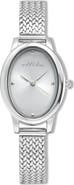 Ettika Oval Face Mesh Strap Watch