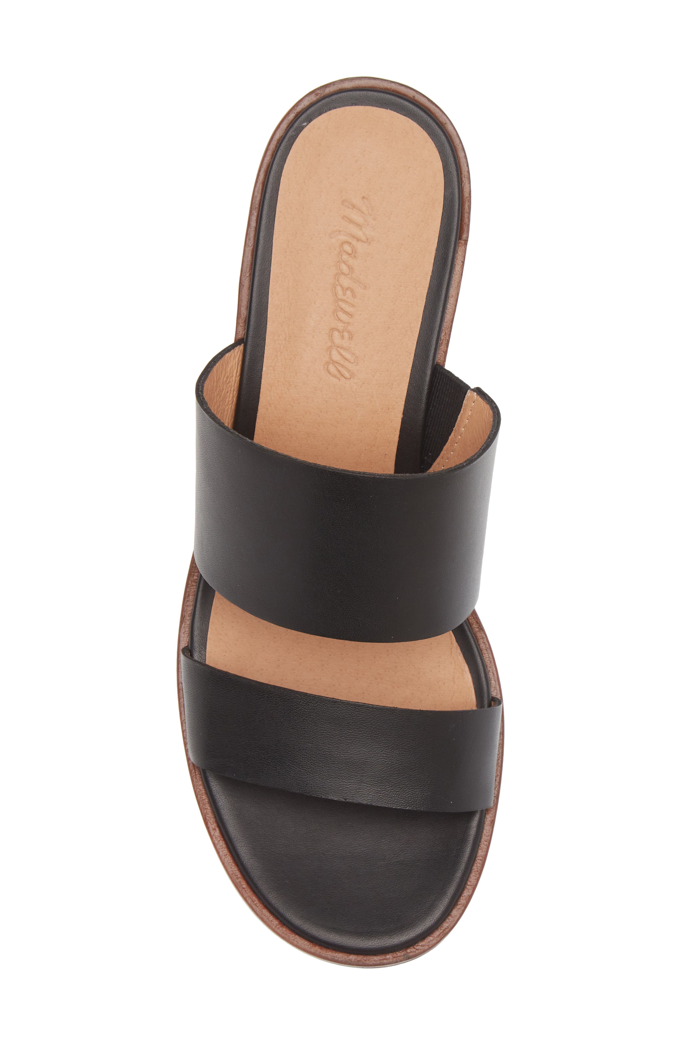 Madewell Double Strap Platform Slide Sandal, Alternate, color, 
