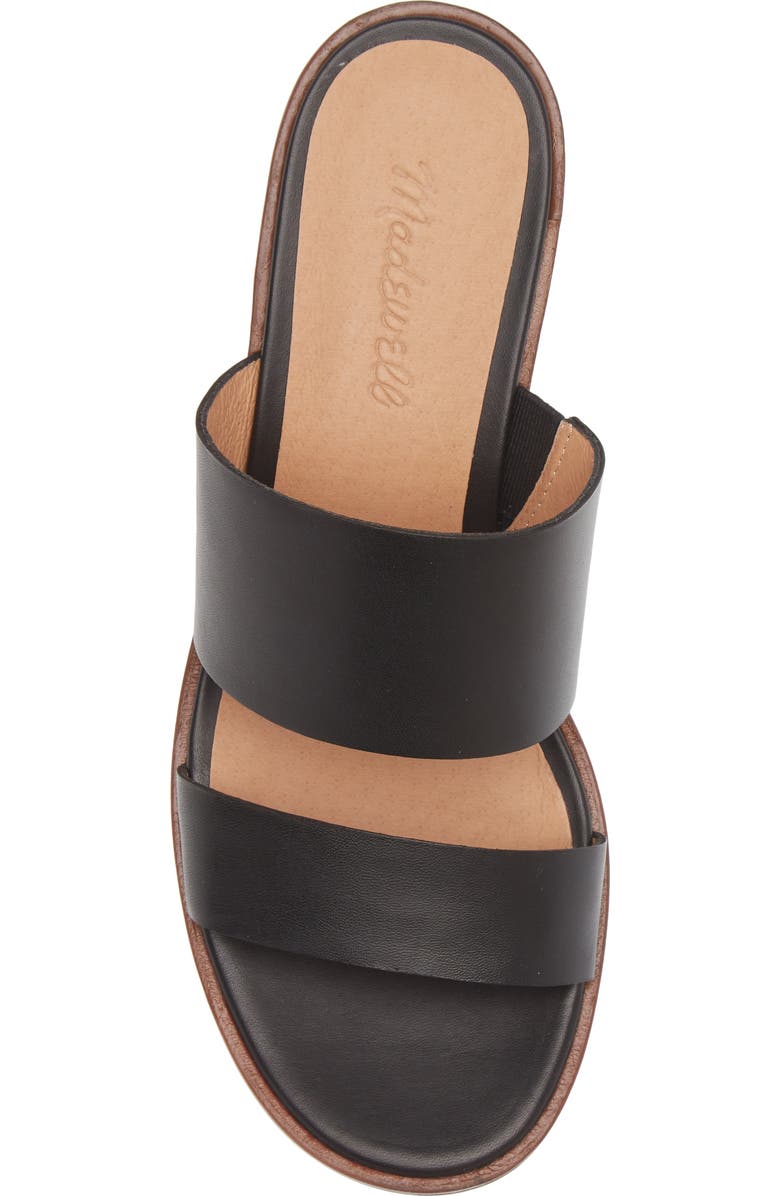 Madewell Double Strap Platform Slide Sandal, Alternate, color,