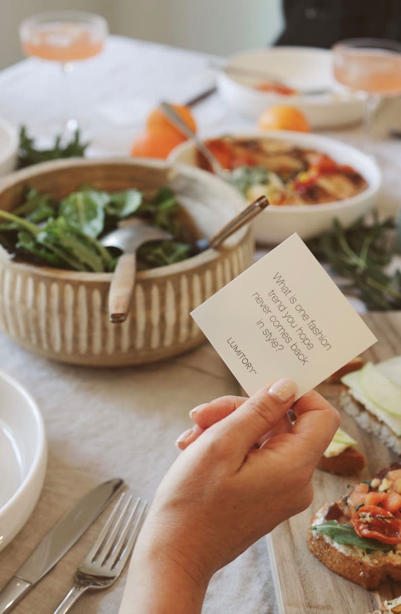 Lumitory Gathering Conversation Cards, Alternate, color, Sage Green