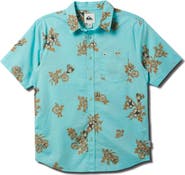 Quiksilver Habitats Classic Short Sleeve Button-Up Shirt