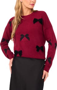 CeCe Bow Crewneck Sweater