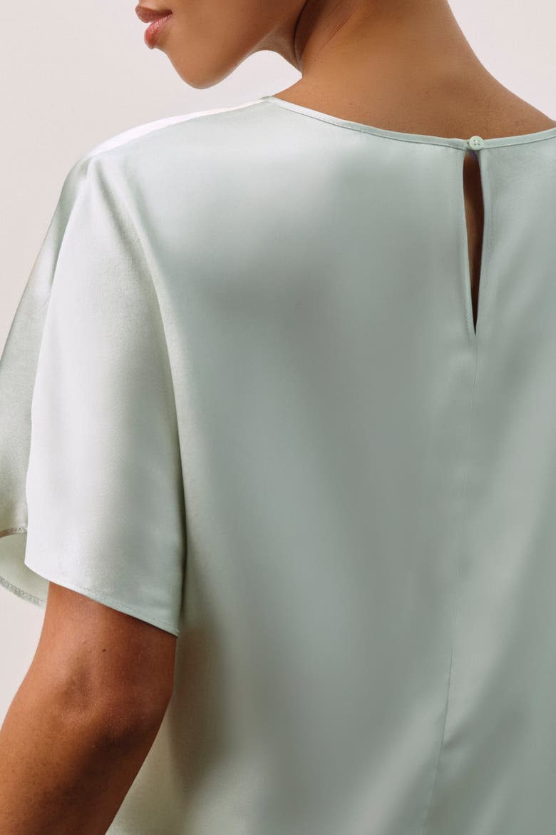 PENNY SILK TEE, Alternate, color, Jadite