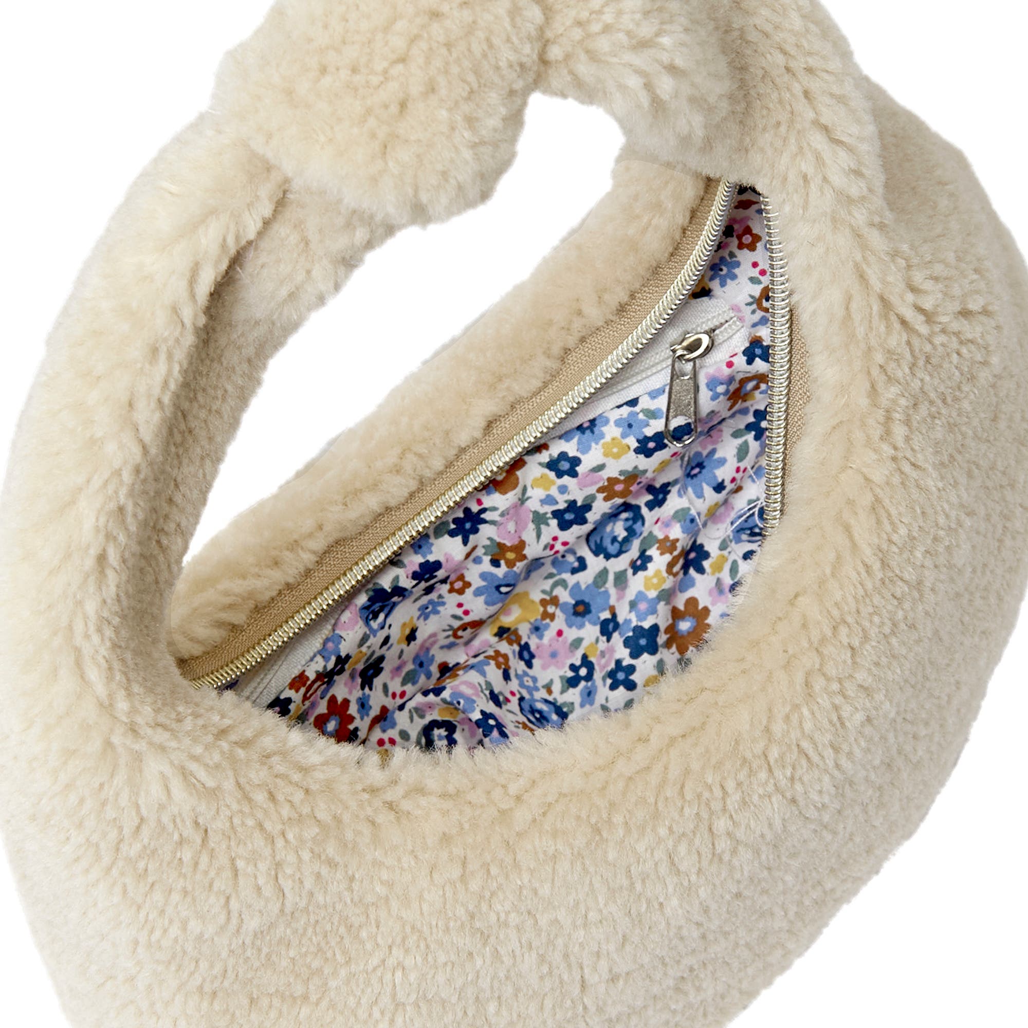 Rachel Riley Faux Fur Bag, Alternate, color, Camel