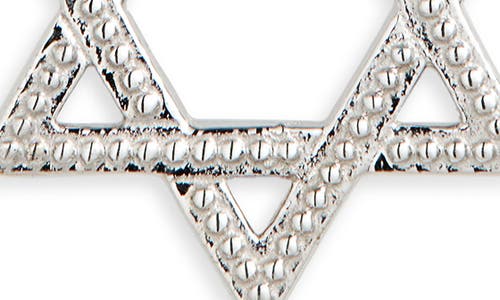 Anzie Dew Drop Star Of David Pendant In Metallic