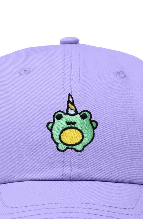 Dalix Froggy Unicorn Embroidered Cap In Lavender