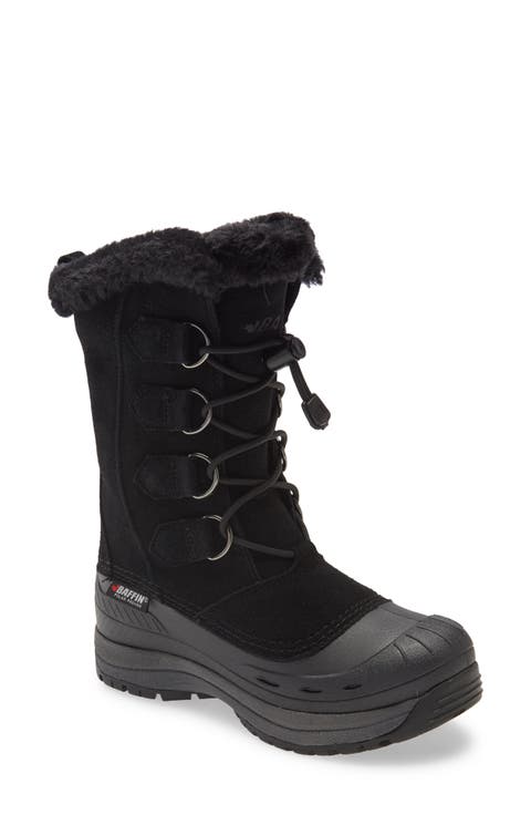 Chloe Waterproof Winter Boot with Faux Fur Trim (Women) (Wide Calf)