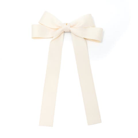 Classic Long Ribbon Bow Clip