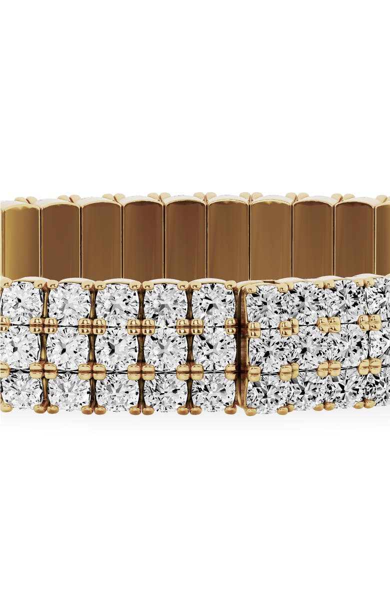 Jennifer Fisher 18K Gold Triple Row Diamond Bangle Bracelet - 21.54 ctw, Alternate, color, 