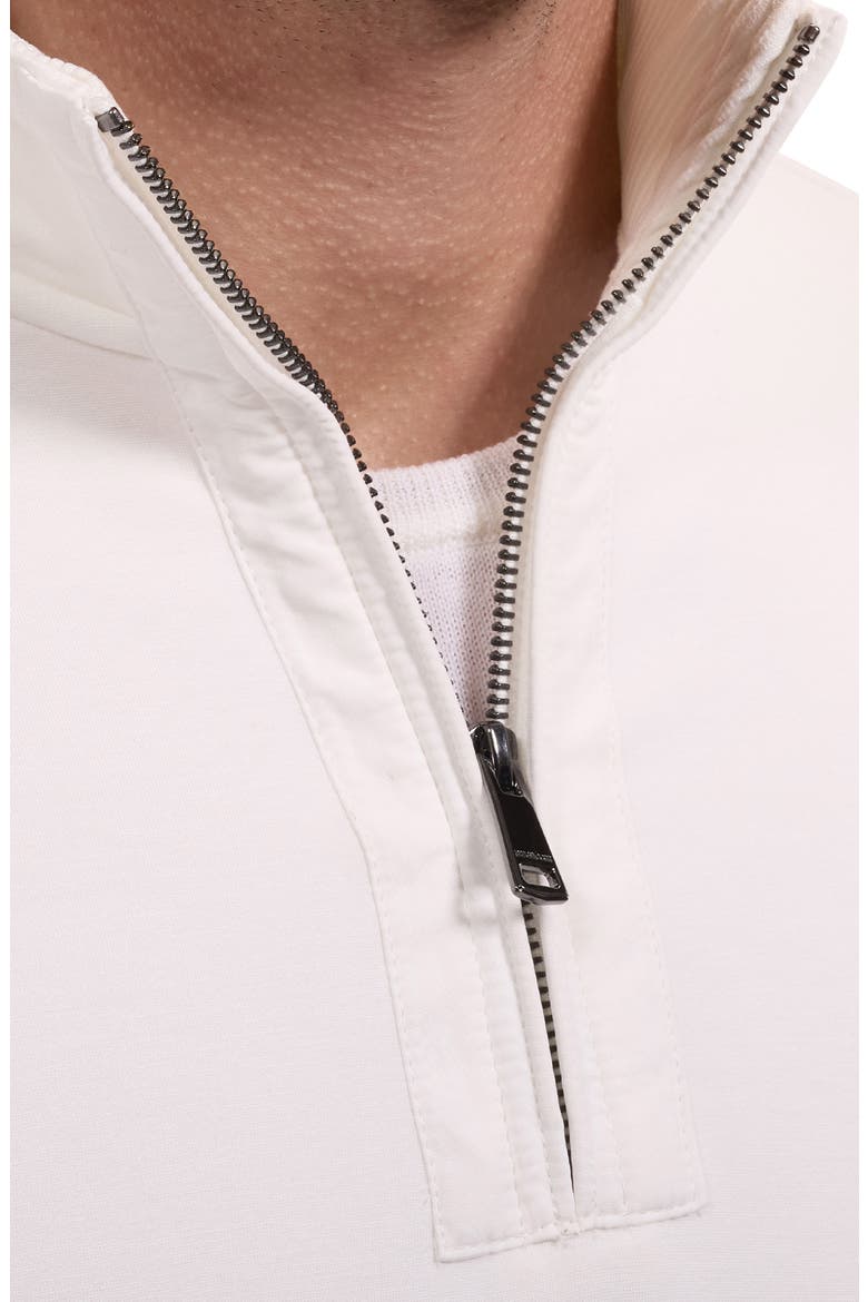 Soft Touch Quarter Zip Pullover, Alternate, color, CHALK