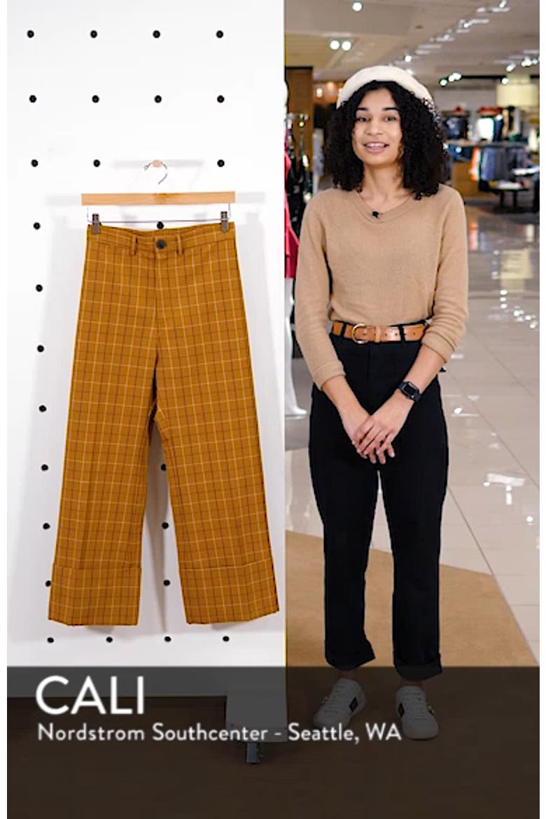Sea Poirot Plaid Cuff Pants video