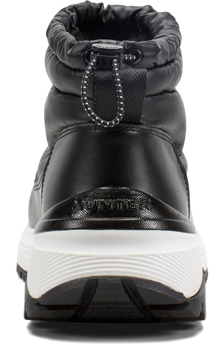 Hunter Annes Waterproof Faux Fur Lined Puffer Boot, Alternate, color, Black