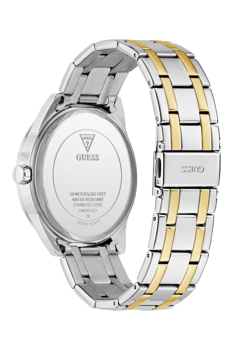 Elliot Green Dial Two-Tone Bracelet Watch, 44mm, Alternate, color, GOLD