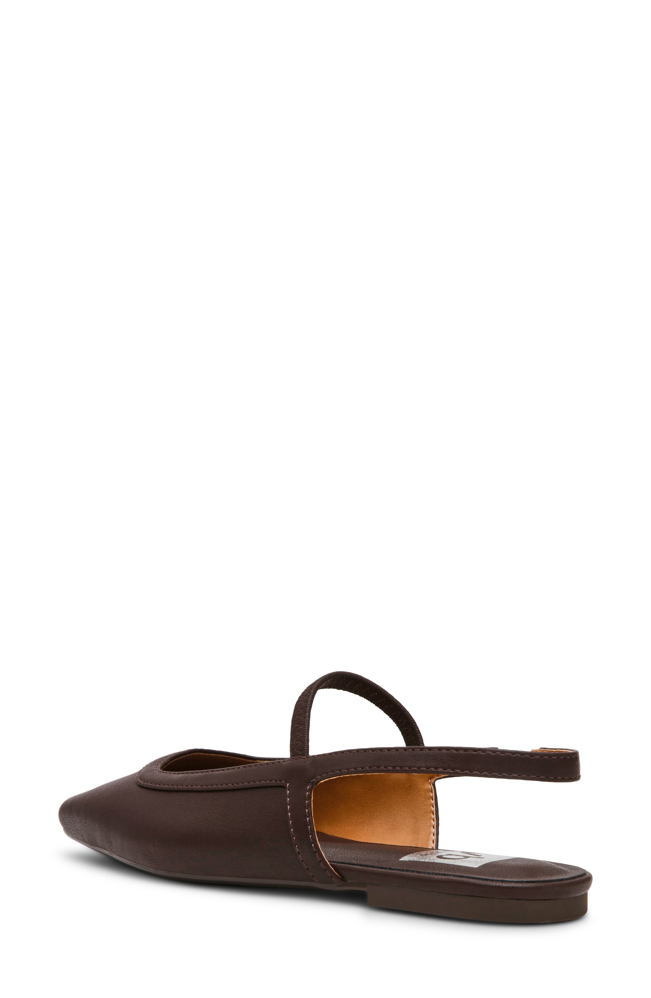 Fiera Slingback Flat, Alternate, color, BROWN SMOOTH