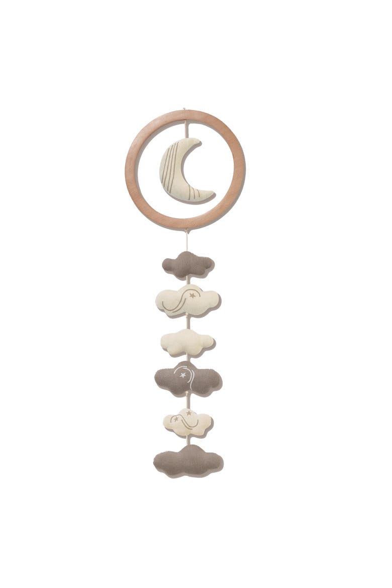 Organic Celestial Wood Baby Crib Mobile Soother Toy/Decor, Alternate, color, Cream