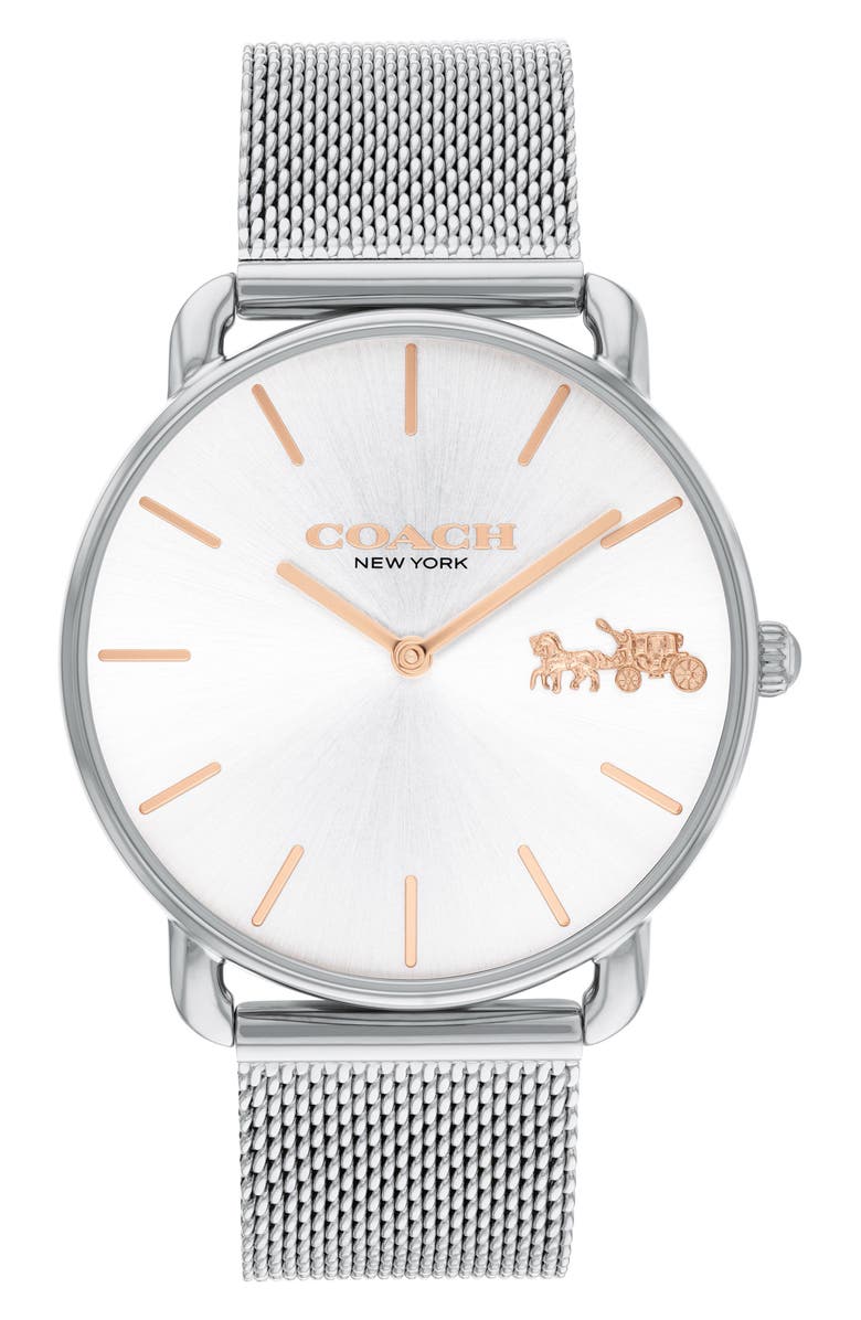 COACH Elliot Bracelet Watch, Main, color, Silver White