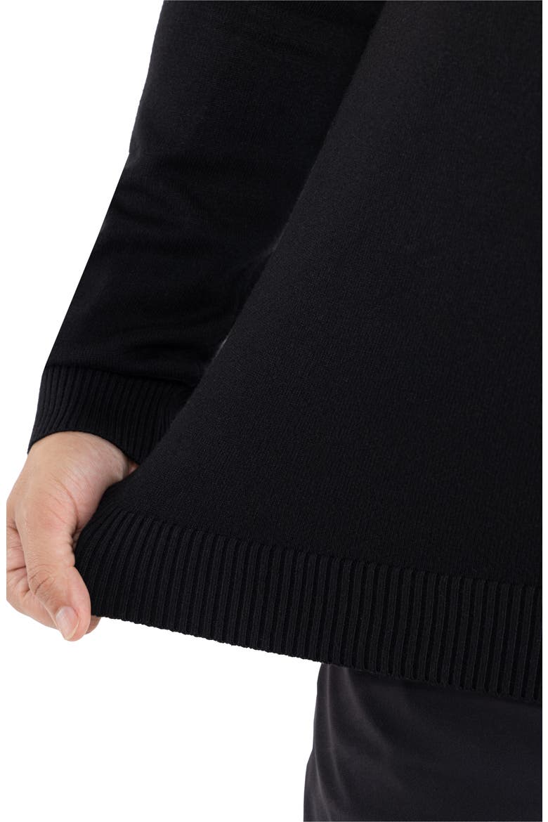 Core Knit Pullover Hoodie, Alternate, color, BLACK