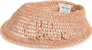 Chloé Summer Banana Crochet Raffia Visor