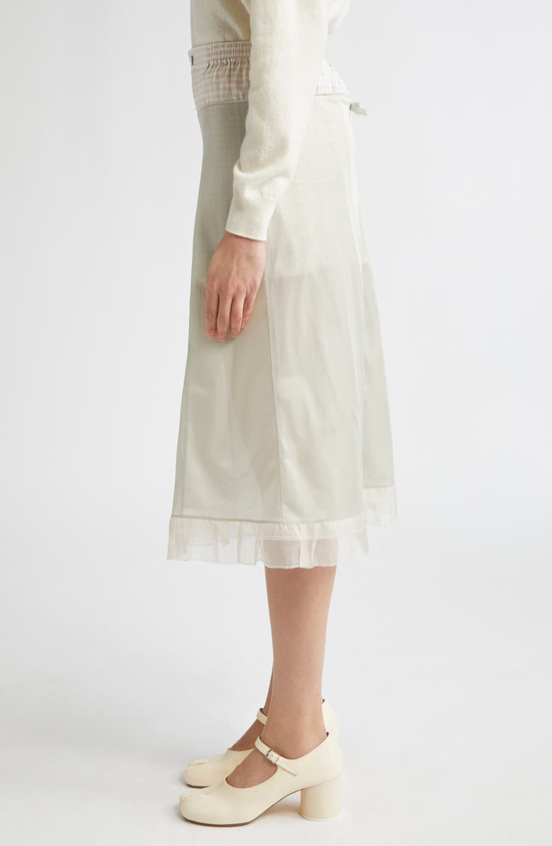 Maison Margiela Anonymity of the Lining Midi Skirt, Alternate, color, 