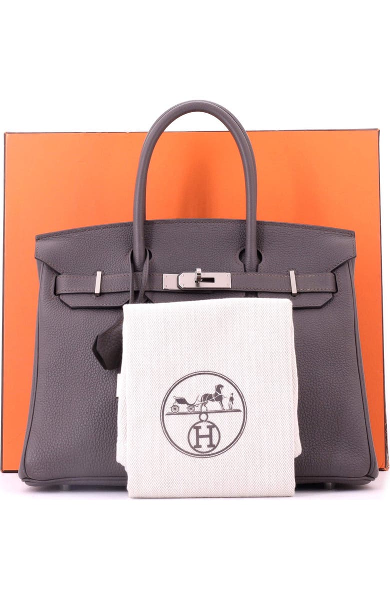 Pre-Owned Hermes Birkin Handbag Grey Togo with Palladium Hardware 30, Alternate, color, Etain