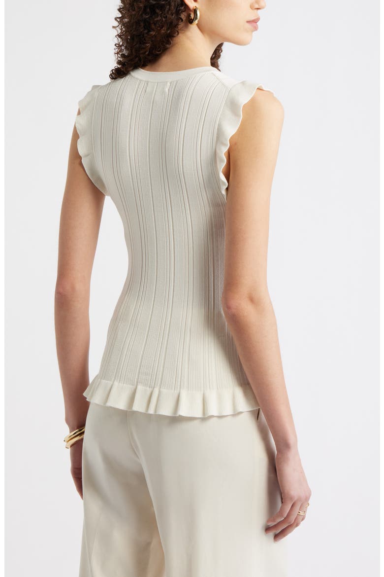 Ruffle Sweater Tank, Alternate, color, IVORY TOFU