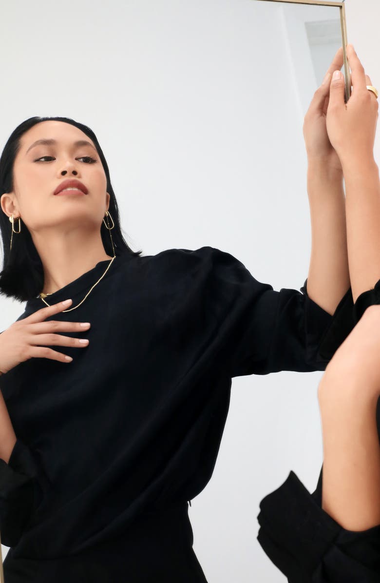 Bony Levy 14K Gold Medium Tube Hoop Earrings, Alternate, color, 