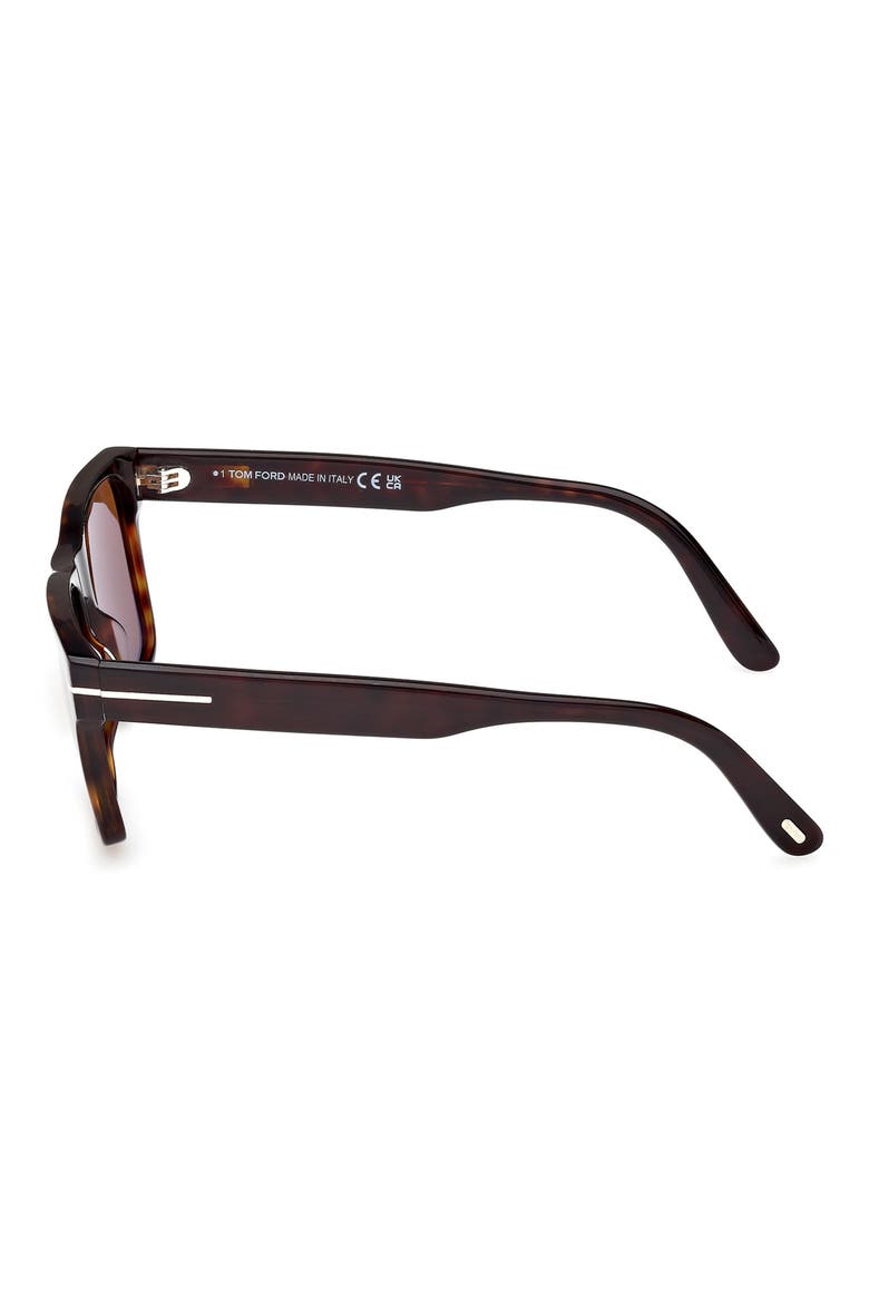 Calder 55mm Square Sunglasses (Nordstrom Exclusive), Alternate, color, SHINY DARK HAVANA ECO