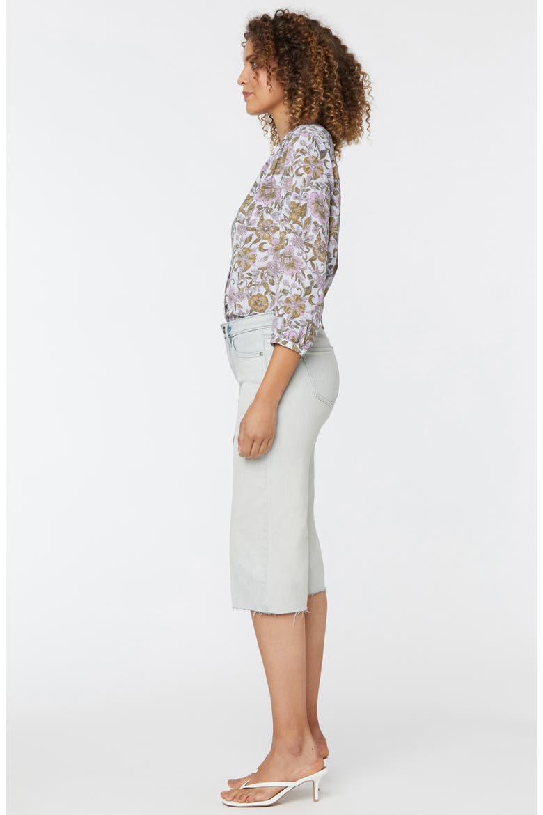 Wide Leg Raw Hem Pedal Pusher Jeans, Alternate, color, EQUINOX