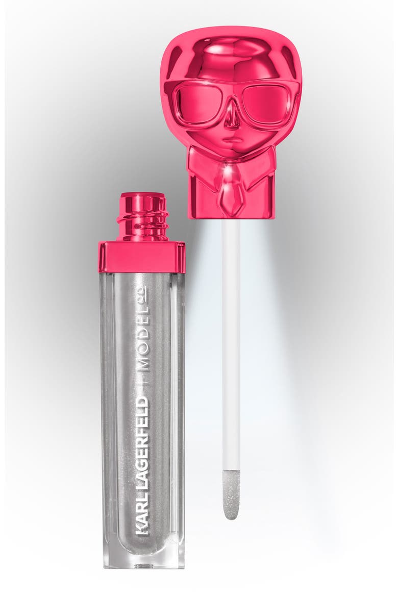 KARL LAGERFELD + MODELCO Kiss Me Karl Lip Lights Top Coat  (Nordstrom Exclusive), Alternate, color, CAMERA FLASH