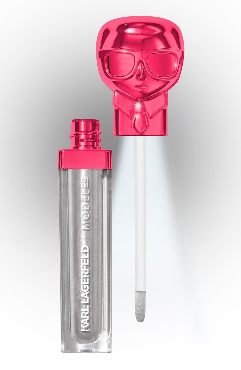 MODELCO KARL LAGERFELD + MODELCO Kiss Me Karl Lip Lights Top Coat, Alternate, color,