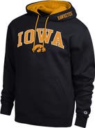 Champion Men's Champion Black Iowa Hawkeyes Arch Tackle Twill Hoodie