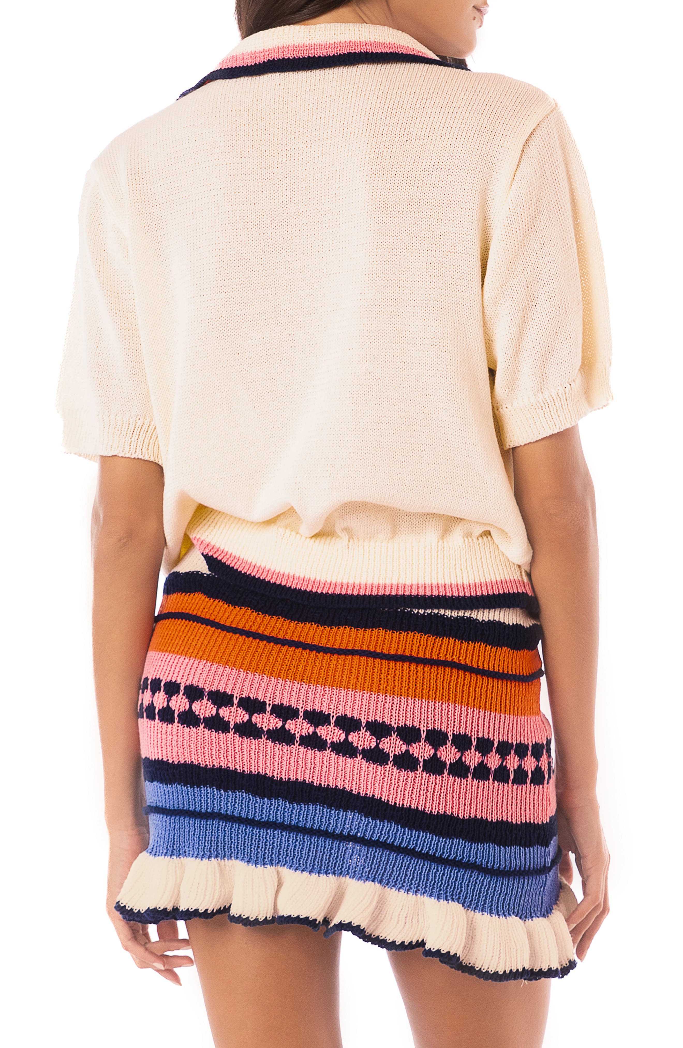 Nela Cover-Up Polo Sweater - image 2